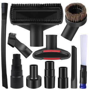 NouvelHorizonstore-Accessoires pour Aspirateur de Kits Accessoires D'aspirateur de 1-1/4 "avec Brosse en Crin de Cheval Baguette D'extension Adaptateur de Suceur plat pour Nettoyer Les Draps/Canap&eacute;/V - Neuf
