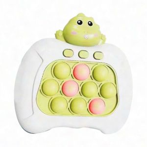 Console de jeu à bulles pour enfants ¿ Jeu de taupe portable à 4 modes pour l'entraînement à la réaction et la réduction du stress-Vert clair - Neuf