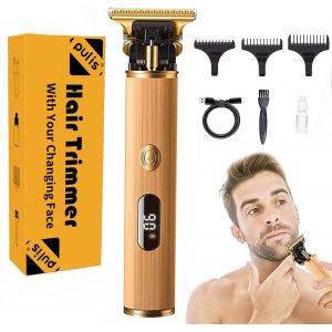 Tondeuse Cheveux Hommes Professionnelle, Tondeuse Precision,0mm T-Blade Trimmer Avec Indicateur Led, Tendeuse Cheveux Rechargeable En T Sans Fil,Pour Les Enfants Et La Famille - Neuf