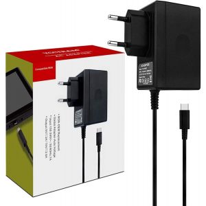 Hljhj-45w Charger For Switch Console Mains Adapter Support Tv Mode 15v/3a Fast Charge With 3m/10ft Cable, Compatible With Switch Lite/Switch Oled-Black - Neuf