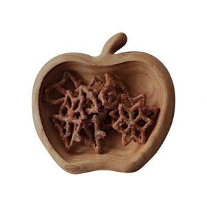 Plateau De Service En Bois En Forme De Pomme Pour Collations Et Ap&eacute;ritifs - Neuf