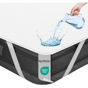 Kalanka-180x200 Cm Protège Matelas, Alèse Imperméable, Silencieux Et Respirant, Anti-Acarien, Hypo-Allergénique, Blanc - Neuf