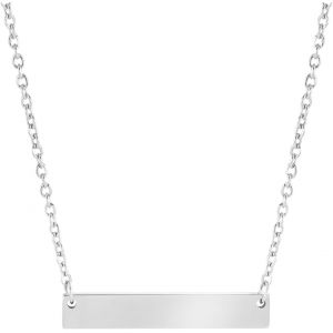 Trahoo-Minimalisme Collier Pendentif Barre Horizontale Collier Simple Géométrique - Neuf