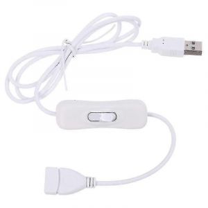 Câble d'extension USB 2.0 avec interrupteur marche/arrêt pour bandes LED USB Chargeur de ventilateur Ordinateur portable - Neuf