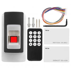 Lecteur de carte RFID 125 kHz etanche en metal, systeme d'entree de porte d'acces independant par empreinte digitale - Neuf