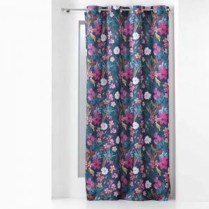 Rideau - Paradis Exot - 140x260cm - 100% Polyester - ?illets - Lavable &Agrave; 30&deg; - Neuf