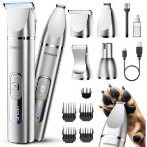 4 En 1 Tondeuse Chien Et Chat Set, Tondeuse Pour Chien Professionnelle Ipx7 Tondeuse Animaux Sans Fil, Ponceuse Pour Griffes, Tondeuse Pour Pattes|Corp|Yeux|Oreilles|Visage - Neuf