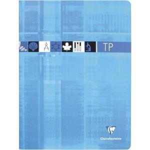 KALANKA-3347C Lot de 5 Cahiers Agrafés de Travaux Pratiques - 24x32 cm - 120 Pages Grands Carreaux 90 g et Unies 125 g - Couverture Carte Pelliculée - Couleurs Aléatoires - Neuf