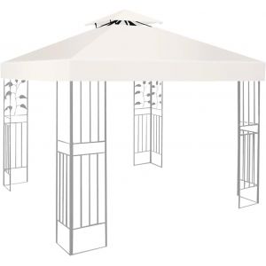 Ulteronixshop-Toit de rechange, 3 x 3 m, &eacute;tanche, stable, r&eacute;sistant &agrave; l'hiver, 160 g/m&sup2;, beige, double toit, tonnelle de jardin, tonnelle pliable, r&eacute;sistante aux temp&ecirc;tes, tente de r&eacute;ception, housse - Neuf