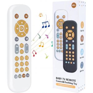 Eryi-Telecommande Bebe, Jouet Educatif Multilingue Pour Bébés Avec Fonction D'apprentissage Des Chiffres, Jouets Musicaux Avec Sons, Jouets Sensoriels Pour Bébé Cadeau Pour 6 À 12 Mois - Neuf