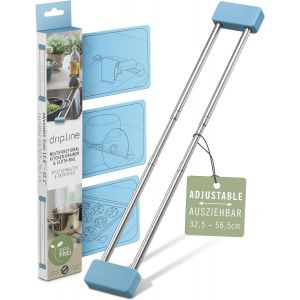 Drip.Line - Egouttoir Vaisselle Multifonctionnel Et Extensible De La Inox | Egoutoire/Égouttoir | Pratique, Résistant À La Chaleur, Peu Encombrant | Parfait Pour La Cuisine Et Le Camping - Neuf