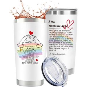 Eryi-Meilleure Amie Cadeau - 20 Oz Travel Insulated Tumbler, Cadeaux Pour Les Amis, Cadeaux D'anniversaire, Cadeau Meilleure Amie Femme, Cadeau Pour Une Amie - Neuf