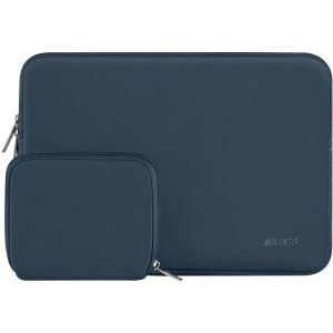 Laptop Sleeve 13-13.3 Inch Compatible with MacBook Air/Pro 13/Pro 14, HP, Dell, ASUS, Lenovo, Laptop Sleeve Neoprene Bag with Small Pouch, Blue Mist - Neuf