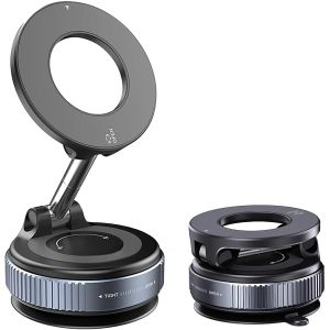 KALANKA-Support T&eacute;l&eacute;phone Voiture, Magnetique Support Telephones Ventouse, Porte Telephone Voiture Aimant&eacute; R&eacute;glable &agrave; 360&deg;d'Aspiration Magn&eacute;tique Compatible Iphon16 15 14pro Max Plus, Android Phone - Neuf