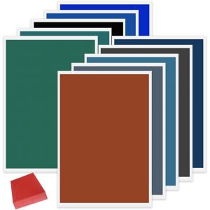 CHECARZHN--NO1-Lot De 10 Feuilles De Papier Couleur Gravées Au Laser, 10 Couleurs, Papier De Marquage Laser, Pour Verre, Céramique, Acrylique, Pierre, Matériau Pour Papier Coloré, Cartes Cadeaux D'Affaires - Neuf