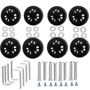Kit De Remplacement De Roues De Bagages 8pc,Valise De Remplacement De Roulette Muette A - Neuf