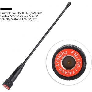 Radio Antenna Walkie Talkie 669C Antenna SMA-M Antenna Dual Band VHF/UHF Male for VX-1R VX-2R VX-3R VX-7R,default - Neuf