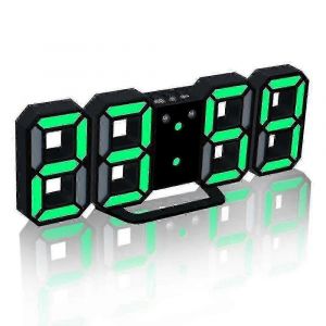 Horloge De Bureau Num&eacute;rique Led, Horloge De Table/Murale, Luminosit&eacute; R&eacute;glable, R&eacute;veil De Bureau Pour Le Bureau H - Neuf