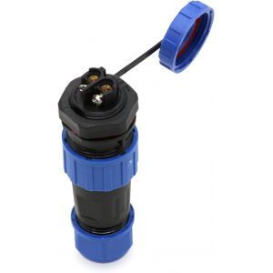 TY20 Connecteur 2 broches 25 A &eacute;tanche pour l'aviation m&acirc;le femelle sans soudure pour montage sur tableau &eacute;lectrique femelle,vis,sertissage,&eacute;crou.[M502] - Neuf