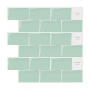 Carreaux muraux mosa&iuml;que 3D autocollants pour cuisine et salle de bain, imperm&eacute;ables et r&eacute;sistants &agrave; la chaleur, 30,5 x 30,5 cm - Neuf