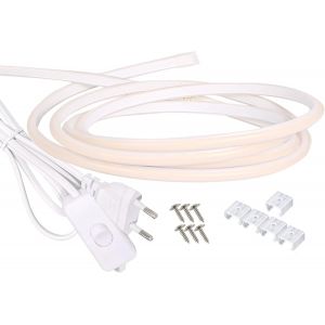 Subzonal-Bandeau Led Cob 220v 1m 10w Lumineuse Interieur Exterieur Blanc Chaud 3000k Avec Interrupteur On Off (Blanc Chaud, 1m) - Neuf