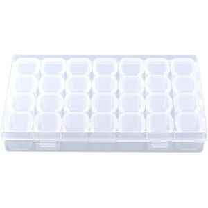 Pilulier Semainier Transparent 28 cases 4 Compartiments X 7 Jours Personnalisable selon vos Besoins pour M&eacute;dicaments ou Rangement de Petits Objets Loisirs Cr&eacute;atifs ou Bricolage - Neuf