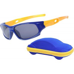 Ershi-Lunettes De Soleil Enfant Sport Polarisées Incassable Garçon Et Fille (3-12 Ans) + Cordons À Lunettes + Étui À Lunettes[803] - Neuf