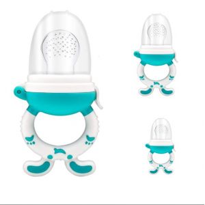 3 Pièces, Grandes Et Petites Pour L'alimentation Des Bébés Sucette Bébé Sucette Clip Et Les Fruits Sucette, Sans Bpa, Sucette Clip Et Les Fruits De Silicone Sucette Avec Des Mamelons - Neuf