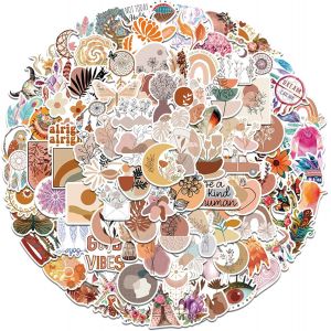 100 Pcs Stickers,Autocollant Scrapbooking,Stickers Valise,Autocollant Ordinateur Portable,Stickers Aesthetic,Autocollants Cute,Stickers Scrapbooking,Autocollant Téléphone,Stickers Décoration Vinyl - Neuf