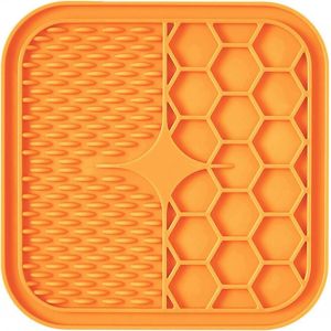 Tapis De Léchage Pour Chien Distributeur De Tapis Lent Coussin De Léchage Pour Animaux De Compagnie Bol Pour Chien En Silicone Anti-Étouffement Avec Ventouse Au Bas 15 * 15 * 1cm - Neuf