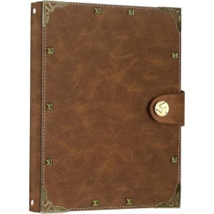 Chenquansarl-Carnet Rivet Journal De Voyage Journal Vintage Notebook A5 Carnets Et Journaux En Cuir Rechargeable 100 Feuilles / 200 Pages 80gsm Papier Sans Acide Meilleure Idée Cadeau - Neuf