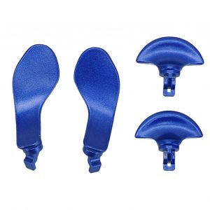 4pcs Manette De Jeu Palettes Dorsales Boutons Arrière En Métal De Remplacement Professionnel Pour Manette Ps5 Edge Bleu - Neuf