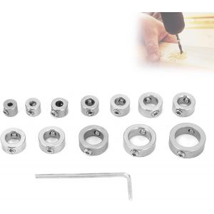 Kal-Anneau De Limite De Per&ccedil;age,But&eacute;e De Profondeur De Foret 12 Pi&egrave;ces 3-16 Mm En Acier Inoxydable, R&eacute;gulateur De Position Jeu De Colliers D'arr&ecirc;t De Profondeur De Foret - Neuf