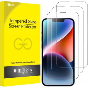 JGD-Protection D'&eacute;cran pour iPhone 16e 2025, iPhone 14 6,1 Pouces, Couverture Compl&egrave;te, Film en Verre Tremp&eacute;, Duret&eacute; 9H Compatible Coque, HD Transparent, Lot de 3 - Neuf