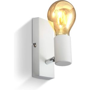 Kalanka-Applique Murale, Luminaire Vintage, Spot Mural Design R&eacute;tro, Orientable & Pivotant, Douille E27, 60 Watt Max, Ampoule Non Fournie, &Eacute;clairage Int&eacute;rieur Salon, Salle &Agrave; Manger, Couloir - Neuf