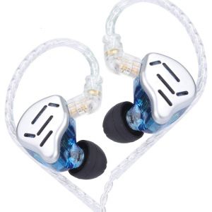 CHECARZHN--NO1-Kz Zax 1Dd+7Ba Écouteurs Intra-Auriculaires Hifi Hybrides Avec Coque En Alliage De Zinc, Câble Ofc Amovible À 2 Broches De 0,75 Mm (Sans Micro, Bleu) - Neuf
