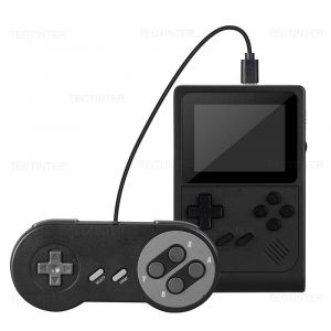 Ore-Gb300 Lecteur De Jeu Portable 3.0 Pouces Écran Tv Console De Jeu Vidéo Sortie Av Console De Jeu Rétro Intégré 8g 6000 + Jeux--Black With Gamepad - Neuf