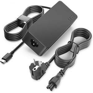 acdsgd-Chargeur 65W USB C Alimentation pour Lenovo ThinkPad T14 T15 L13 L14 L15 E14 E15,X1 Carbon T590/490/480/470,E595/590/580,Yoga 7/9i C740 720 730 720-13ikb C940/930/340 Type C Adaptateur - Neuf