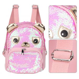 Sac a dos d'ecole reflechissant a paillettes pour enfant (#02) - Neuf