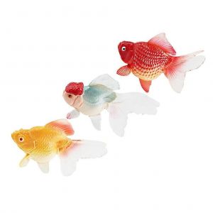 Jouets de poissons flottants simul&eacute;s pour aquarium pour enfants et parents, 5 cm, mat&eacute;riau PVC, 3 pi&egrave;ces - Neuf