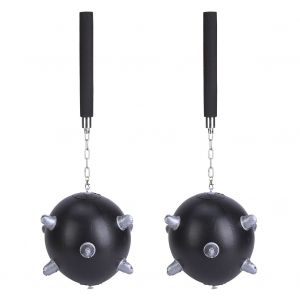 Lot de 2 marteaux gonflables en PVC noir avec manche en eponge EVA haut de gamme - Neuf