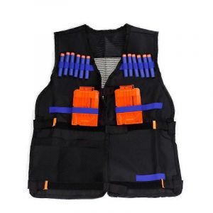Nouveau Kit De Gilet Tactique Gilets De Sécurité Réglables Avec Rangement Poches De Fermeture Adaptées Aux Gilets Nerf N-Strike Elite Team - Neuf