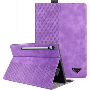 Coque Pour Samsung Galaxy Tab S10 Fe 10.9"" 2025/ S9 Fe 10.9"" 2023, Tablette Housse De Protection,Cuir Pu &Eacute;tui Case Pour Samsung Galaxy Tab S10 Fe, Violet - Neuf