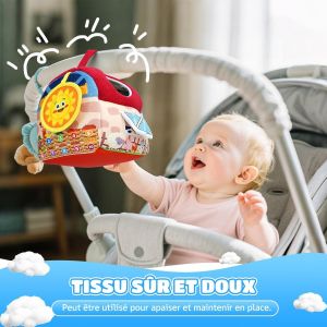 Montessori Sensory Farm Cotton Toy for Babies and Children-Barn,Rattles,Animals on the Farm-Awakening & Soothing-From 6 Months (6-24 Months) - Neuf