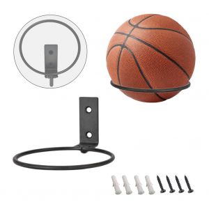 Paquet De 2 Supports De Ballon Pliables Fix&eacute;s Au Mur, Support D'affichage De Ballon De Sport Pour Basket-Ball -Ball Rugby Football Football - Neuf