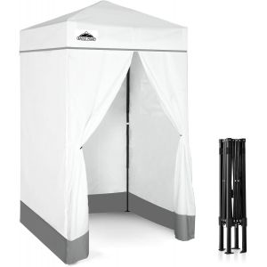Ulteronixshop-Eagle Peak Pop-Up Cabine D&iquest;Essayage Ext&eacute;rieur 1.2m X 1.2m, Vestiaire Portable De Plage Piscine Jardin Avec Fen&ecirc;tre (Blanc) - Neuf