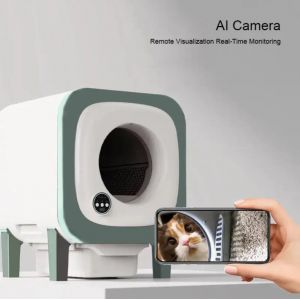 Bo&icirc;te De Poubelle Pour Chats Intelligente Psx25 Avec Technologie De Nettoyage Automatique Connectivit&eacute; Wi-Fi/2,4 Ghz Contr&ocirc;le &Agrave; Distance Via Application Cam&eacute;ra Et Surveillance Du Poids Conception Ultr - Neuf