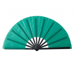 Éventail Pliant Couleur Pure, Solide, Léger, Style Rétro, Kung Fu, Tai Chi, Danse Chinoise, Décoration De Fête-Vert - Neuf