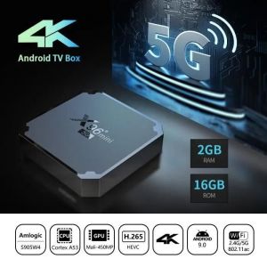 Android TV BOX - X96Mini 2GB + 16GB TV Box Android 11.0 2.4G WiFi 4K Lecteur Multimédia TV Box - Neuf