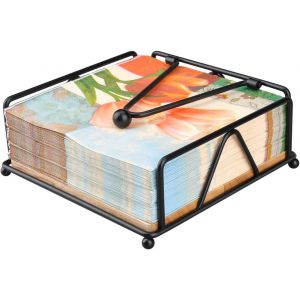 Porte-Serviettes De Cuisine, Porte-Serviettes De Table Avec Un Bras Lesté, Moderne Et Robuste, En Fonte, Porte-Serviettes Avec Base En Bois Pour Pique-Nique En Plein Air, Fête, Bar - Neuf